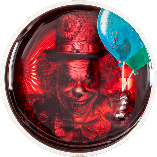 2026 Cook Islands Phobias - Coulrophobia 2 oz Silver Coin (02/11)