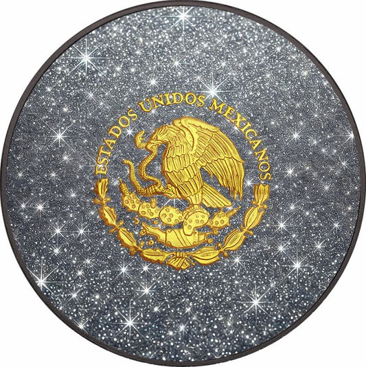 2024 Mexico Libertad Precious Gemstones Galaxite Edition 1 oz Silver Coin (02/09)