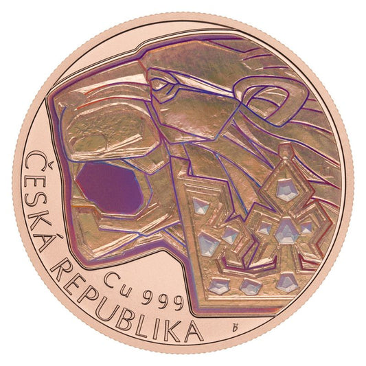 2026 Niue Czech Lion Hologram 1 oz Copper Coin (02/09)