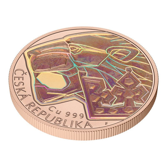 2026 Niue Czech Lion Hologram 1 oz Copper Coin (02/09)