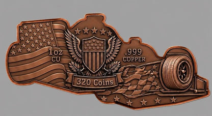 In Stock! RED, WHITE & FAST 1 oz AVDP Copper