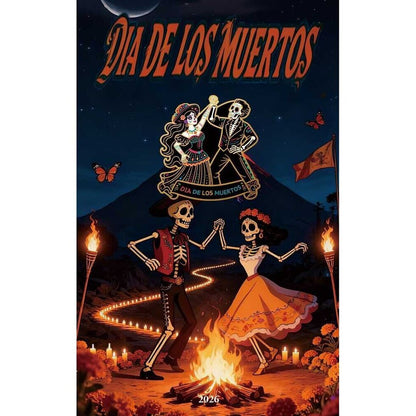 In Stock! 2026 Liberia Dia De los Muertos Bailando Shaped 1/1000 oz Gold Coin in Card (02/07)