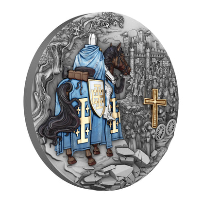 T&S New Series! 2026 Niue 2 oz Jerusalem Knights .999 Silver Coin (08/05)