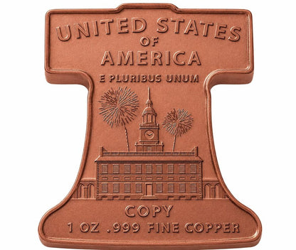 XVI Mint 1776 - 2026 Liberty Bell 1oz Hand Antiqued Copper Tribute Medal (2026 Mintage)
