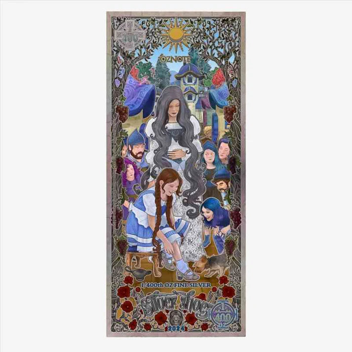 2024 Silver Shoe The Story of Wizard of Oz 1/400 oz .999 Silver Note