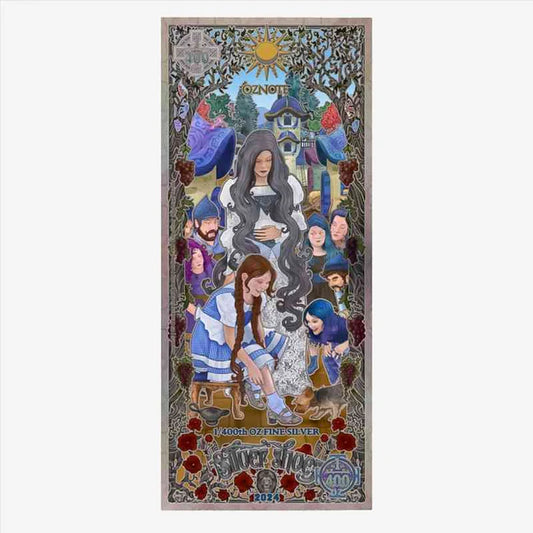 2024 Silver Shoe The Story of Wizard of Oz 1/400 oz .999 Silver Note