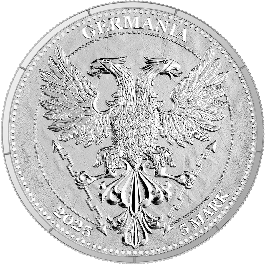 In Stock! 2025 GERMANIA MINT YGGDRASIL .9999 FILE 1OZ SILVER W/ COA 5 MARK