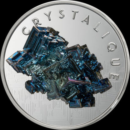 2026 Cameroon Crystalique - Bismuth 1 oz Silver Coin (02/10)
