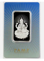 In Stock! PAMP Suisse 1 oz Silver Bar Goddess Lakshmi .999 Religious Series In Assay