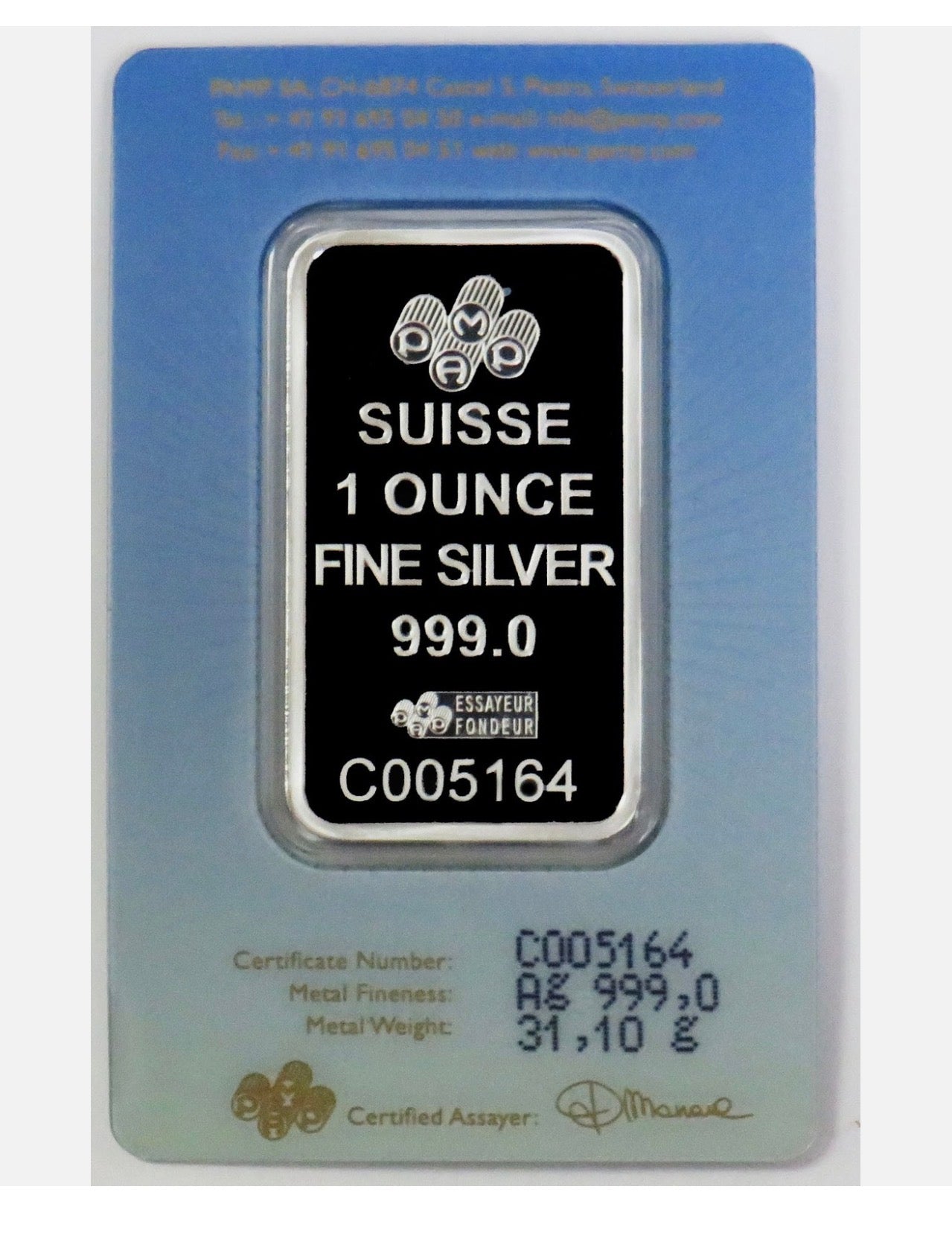 In Stock! PAMP Suisse 1 oz Silver Bar Goddess Lakshmi .999 Religious Series In Assay