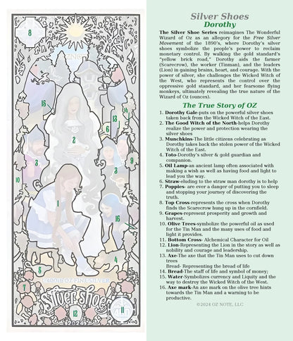 2024 Silver Shoe The Story of Wizard of Oz 1/400 oz .999 Silver Note