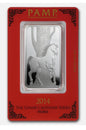 In Stock! 2014 PAMP Suisse One Ounce Silver Lunar Year of The Horse