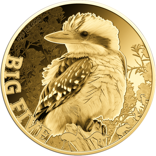 Chad Big 5 Australia Kookaburra 1/200 oz Gold Coin (02/11)