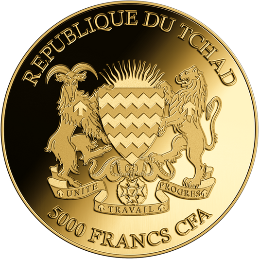 Chad Big 5 Australia Kookaburra 1/200 oz Gold Coin (02/11)