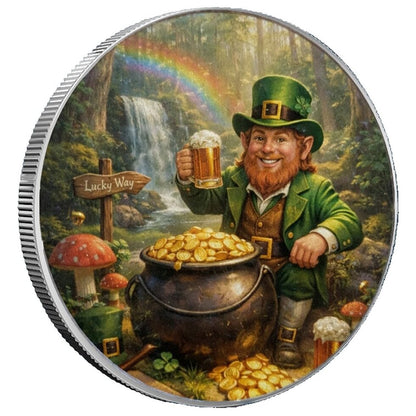 Little Silver Luck Colorized 1/10 oz Silver Round (02/12)