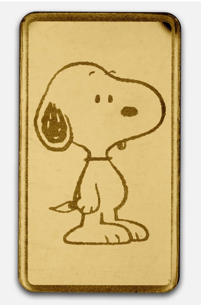 1/2 gram .9999 Fine Gold Bar - 2025 Peanuts® 75th Anniversary