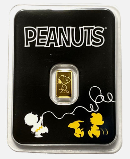 1/2 gram .9999 Fine Gold Bar - 2025 Peanuts® 75th Anniversary