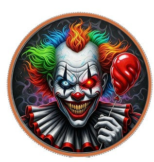 In Stock! Dark Circus Colorized 1 oz Copper Round in Card (02/12)