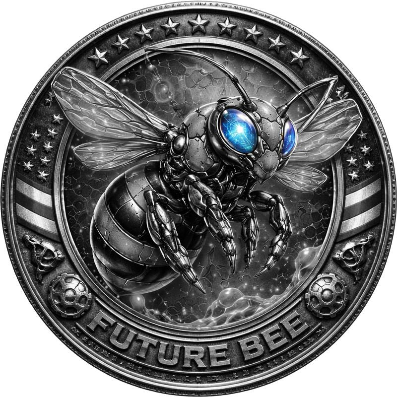 In Stock! GLOWS! 2026 Future American Bee HD Colorized 1 oz Copper Medal