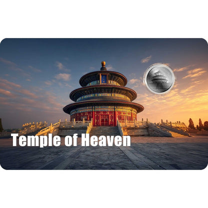 In Stock! 2026 Liberia Temple of Heaven 1/1000 oz Palladium Coin in Card
