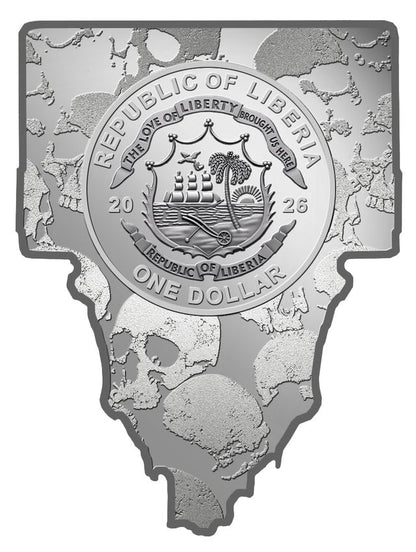 In Stock! 2026 Liberia Dead Beat 30g CN Coin (02/16)