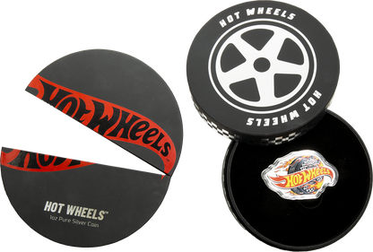 In Stock! 2025 Solomon Islands Hot Wheels Flaming Wheel 1 oz Silver Coin