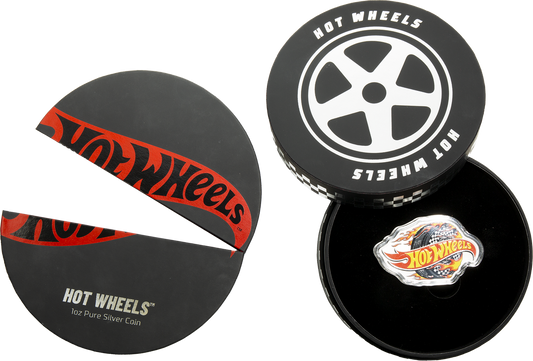 Estimate! 2025 Solomon Islands Hot Wheels Flaming Wheel 1 oz Silver Coin (02/13)