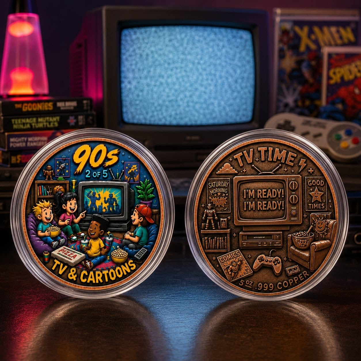 2nd in Series! 90’s Nostalgias TV & Gaming 5 oz Copper