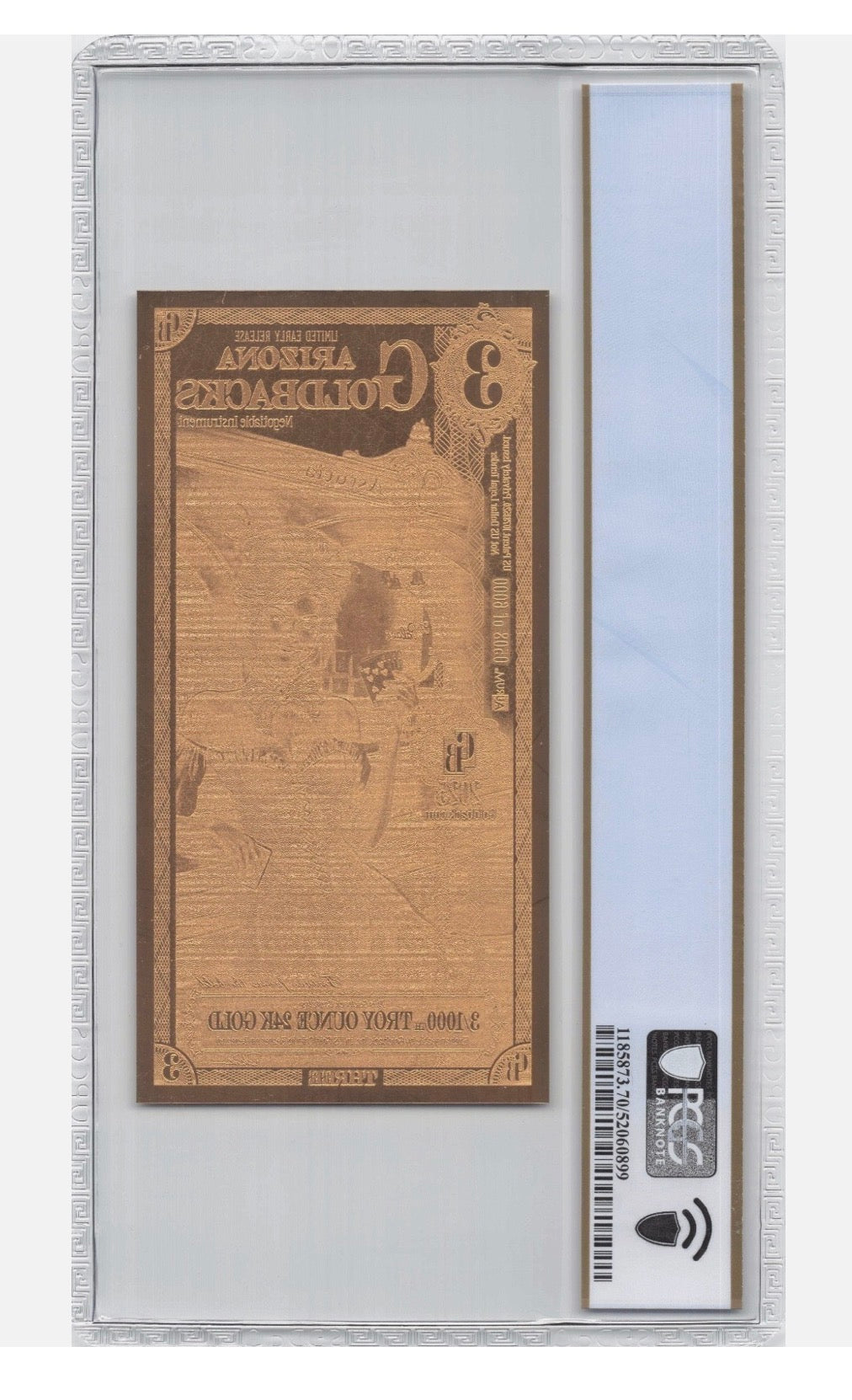In Stock! 2025 Arizona 3 Goldback PCGS 70 Limited to 6000 Early Release