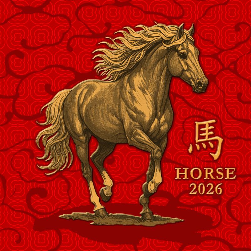 In Stock! 2026 Liberia Lunar Horse UHR Reverse Proof 5 oz Copper Coin (02/13)