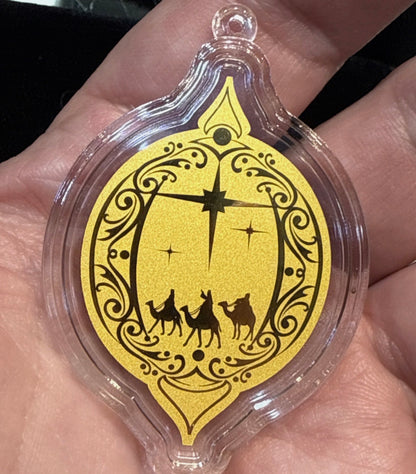 1/2 gram Oversized Nativity Scene 999 Gold 3 Wise Men