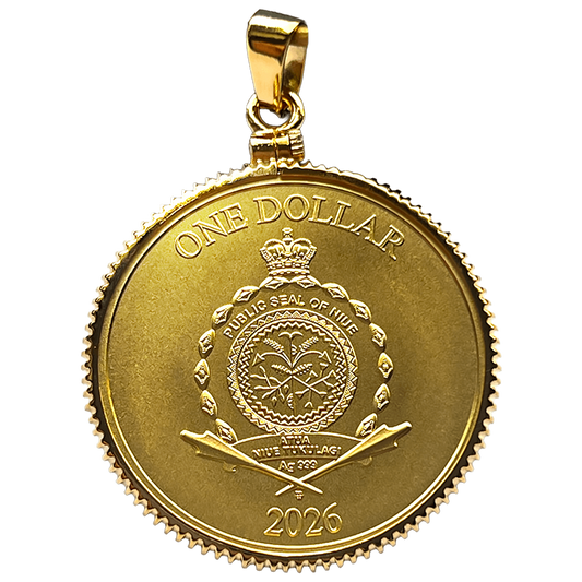 2026 Niue Four Leaf Clover Pendant 10g Silver Coin (02/16)