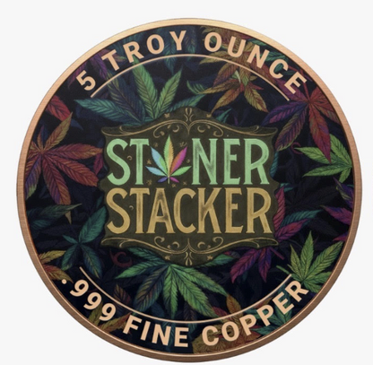 Stoner Stacker Colorized 5 oz Copper Medal (02/16)
