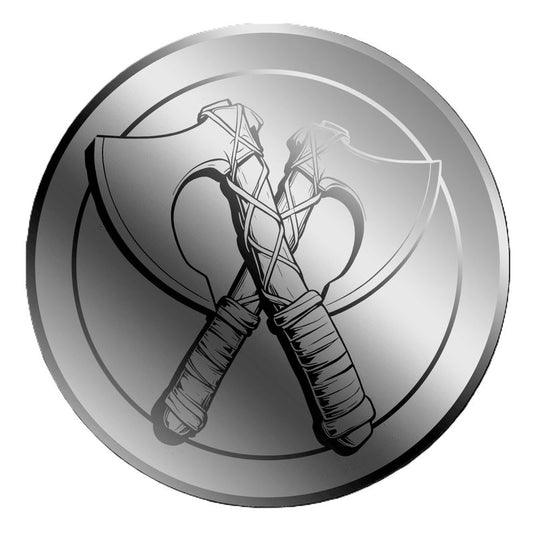 2026 Liberia Viking Tomahawk 1/500 oz Platinum in Card (02/13)