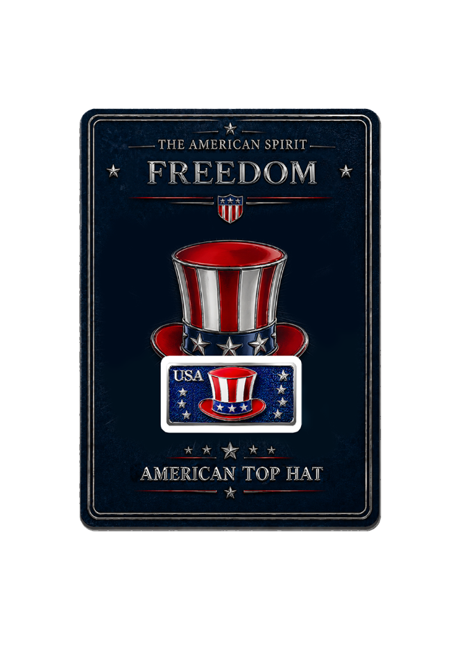2nd in Series! 10 Gram Freedom Silver Featuring Dual Sided Diamond Dust in Blister
