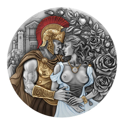 2026 Cameroon Ares & Aphrodite 2 oz Silver Coin (02/24)