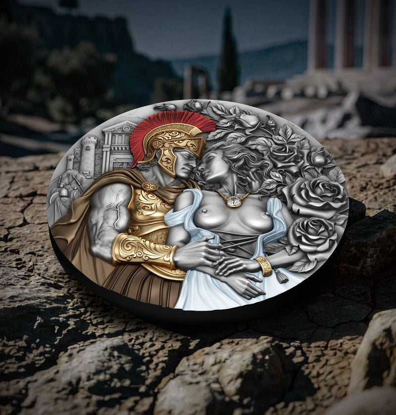 2026 Cameroon Ares & Aphrodite 2 oz Silver Coin (02/24)