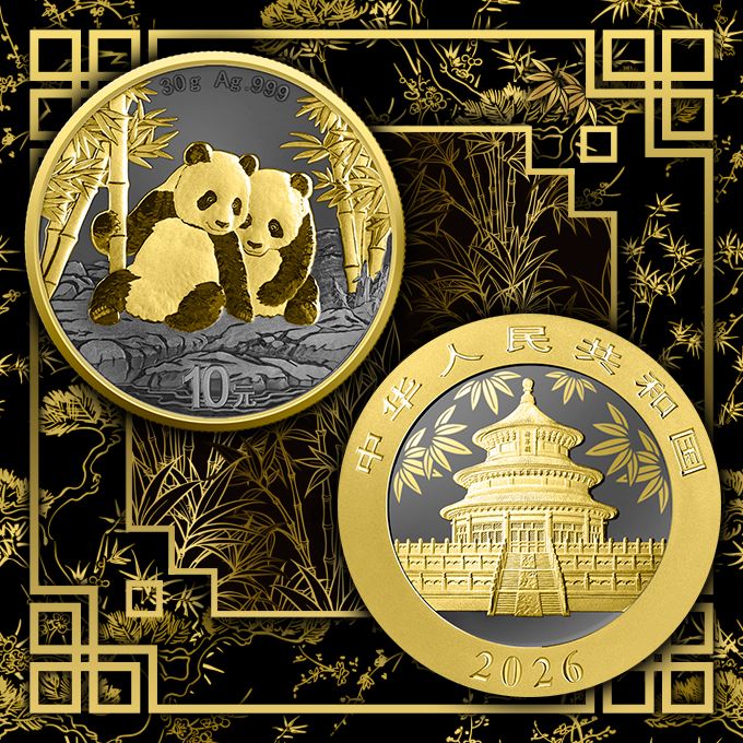 Estimate! 2026 China Panda Golden Ring Edition 30g Silver Coin (02/17)