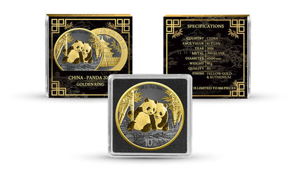 Estimate! 2026 China Panda Golden Ring Edition 30g Silver Coin (02/17)