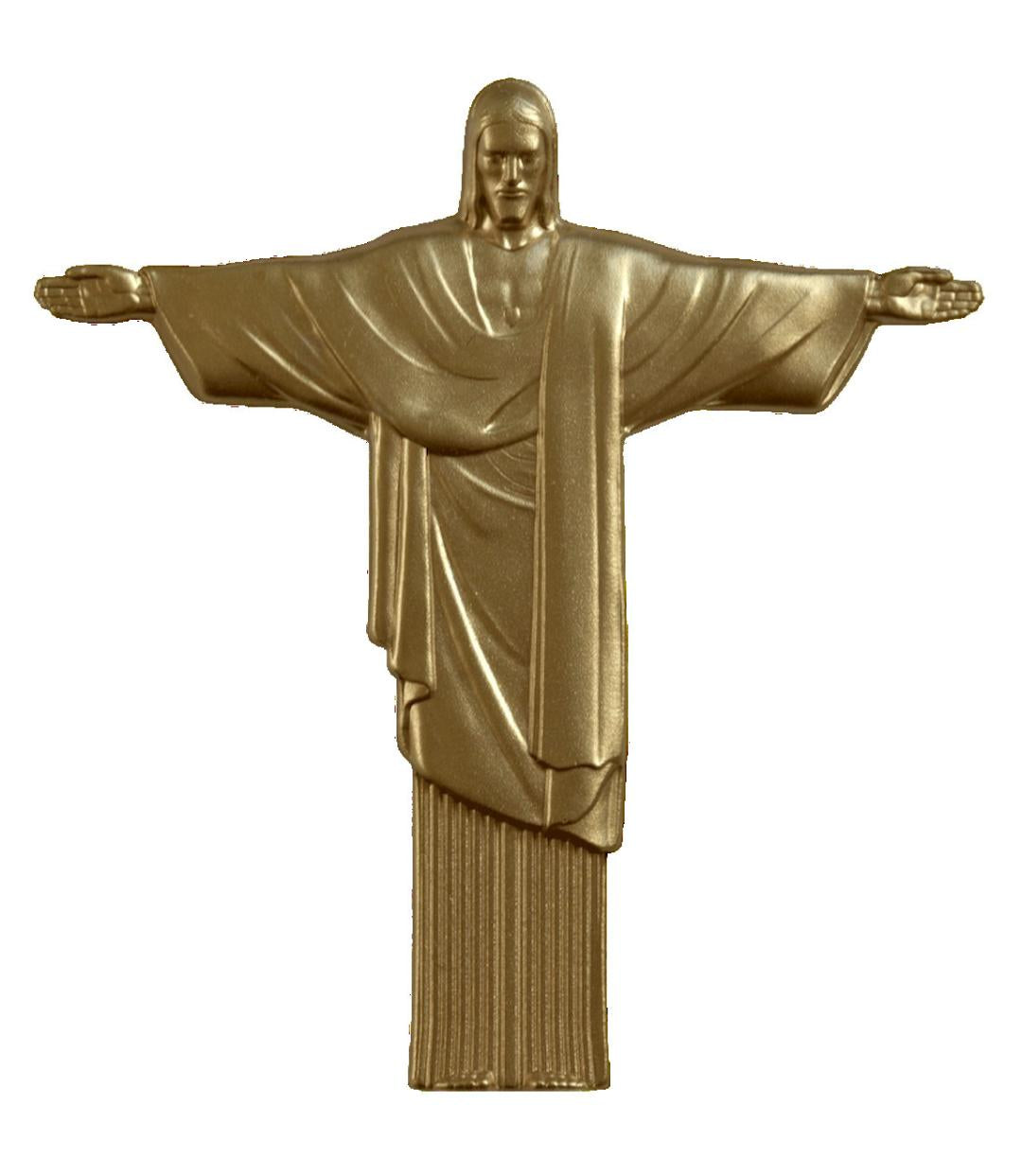 ONE DAY OFFER: Cameroon 2025 Christ the Redeemer 1 oz Silver 48x45.3mm Gilded Statue Coin (199 Mintage)