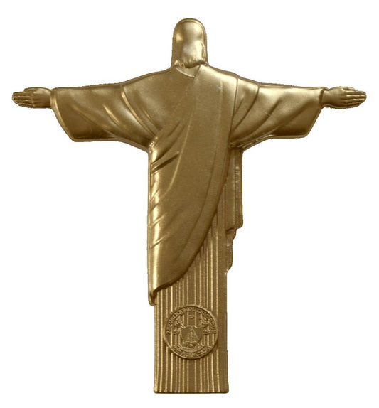 ONE DAY OFFER: Cameroon 2025 Christ the Redeemer 1 oz Silver 48x45.3mm Gilded Statue Coin (199 Mintage)