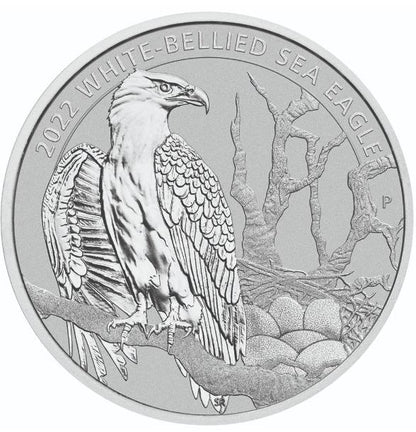 Estimate! PLATINUM- Perth Mint 2022 1/2 oz Australian White-Bellied Sea Eagle Platinum Coin