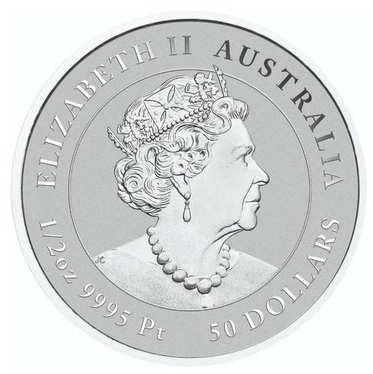 Estimate! PLATINUM- Perth Mint 2022 1/2 oz Australian White-Bellied Sea Eagle Platinum Coin