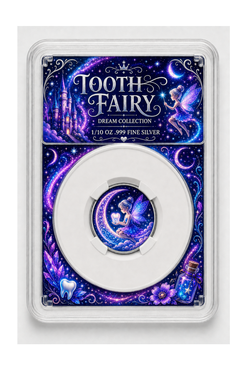 2026 Tooth Fairy Purple Edition 1/10th Ounce .999 Silver Coin