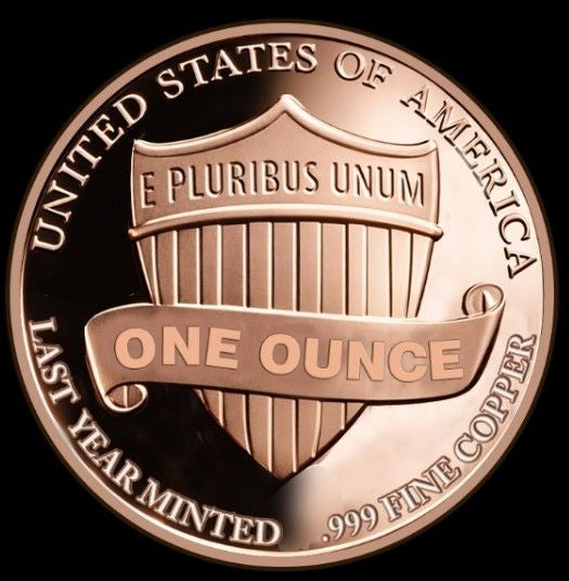 In Stock! 2025 U.S. Penny Last Year Minted 1 oz Copper Round