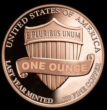 In Stock! 2025 U.S. Penny Last Year Minted 1 oz Copper Round