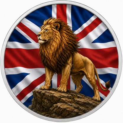 In Stock! 2023 Britannia "A Night in Britannia" Colorized 1Oz .999 Fine Silver Coin