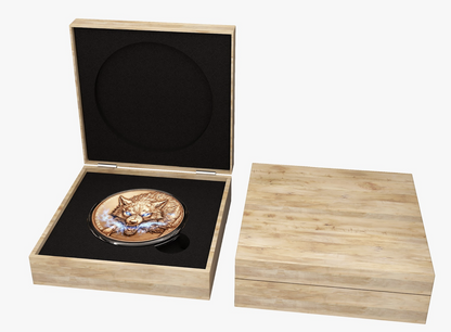 Spirit Wolf High Relief 1 Kilo Copper Medal (02/17)