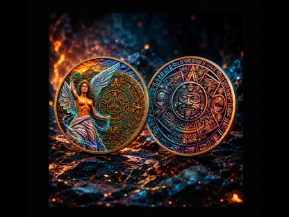 In Stock! KILO! 2026 Angel of Independence 120mm Jumbo Kilo .999 Colorized Copper Medallion