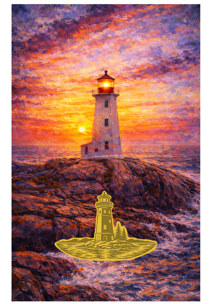 1/1000 Gold Beacon of Light in Card